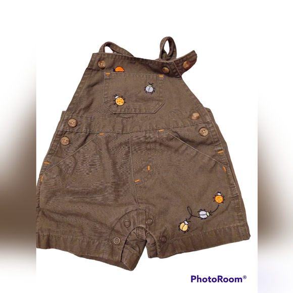 TKS Basics Other - TKS basics olive green baby overalls Size 0/3 Months
